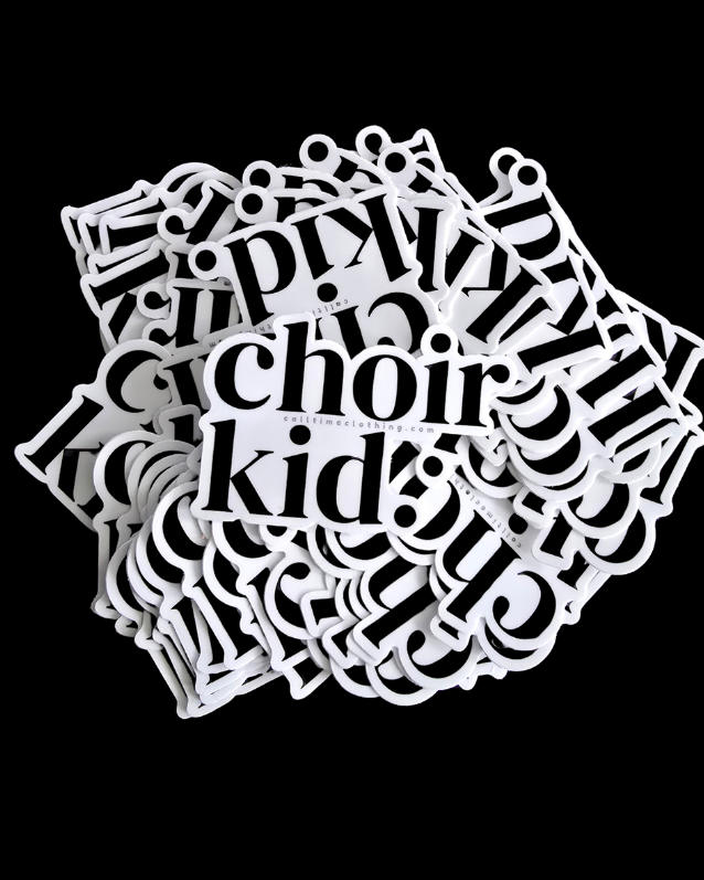 choir kid. sticker 3x3"