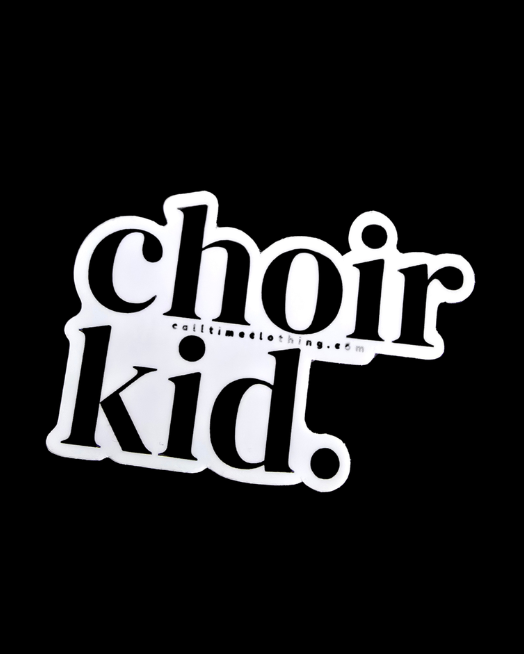 choir kid. sticker 3x3"