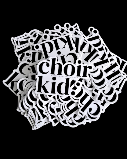 choir kid. sticker 3x3"