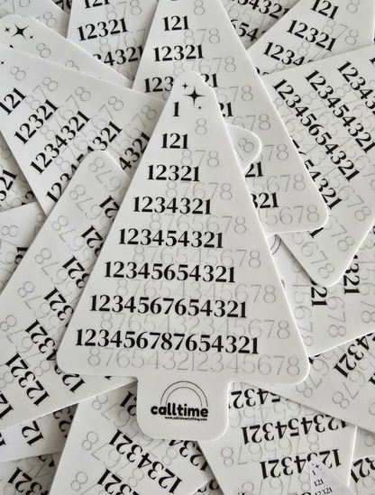 121 tree sticker 4x4"